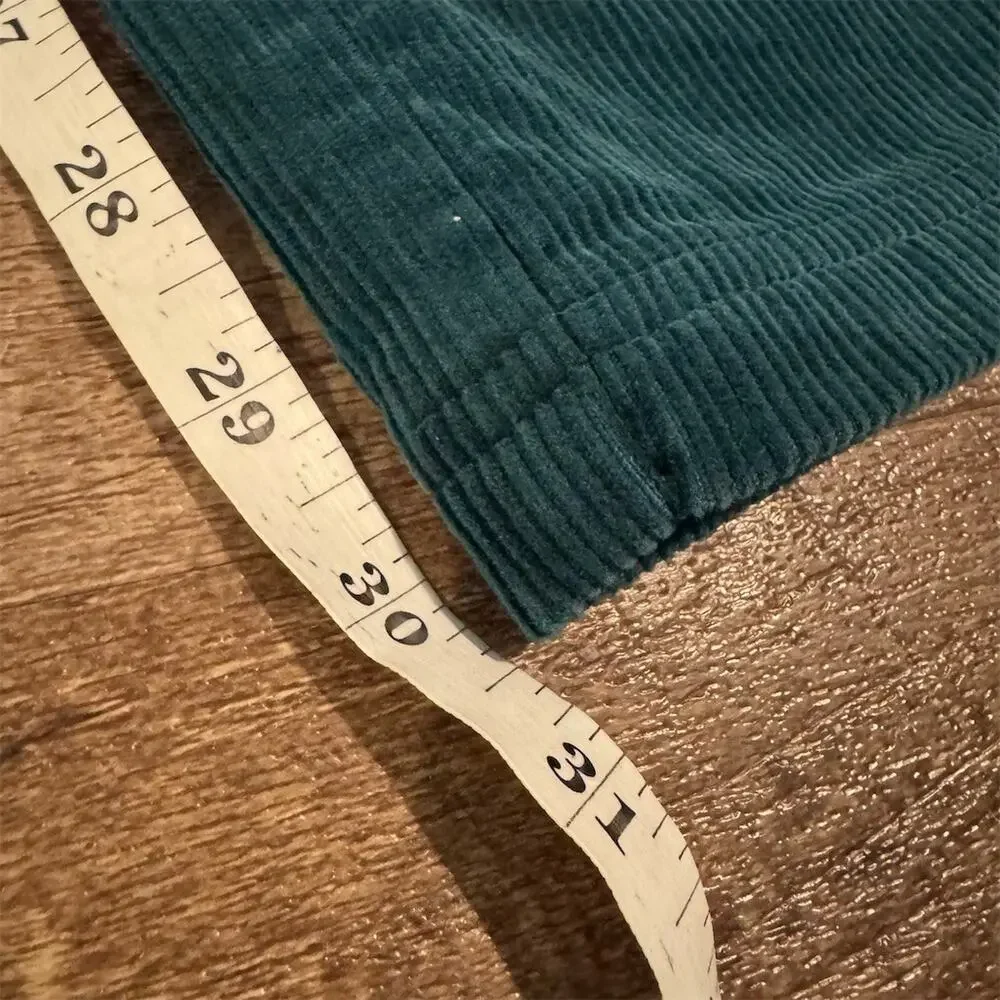 VTG Northern Reflections Pants Jeans Corduroy Size 12 Teal High Rise Straight
